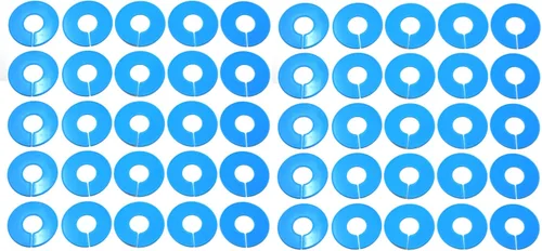 Vista 10 de Divisores redondos de plástico en blanco para estantes - Elige un color/elige una cantidad (blanco, 200)