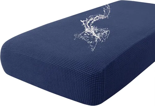 Vista 44 de Fundas impermeables para sofá seccional, fundas de cojín antideslizantes para sofá Ajuste seccional en forma de L, tela jacquard elástica, parte