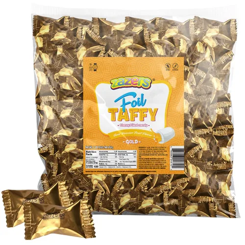 Vista 8 de Black Foils - Caramelos dulces y ácidos, bolsa de 1 libra de caramelos kosher con temática de color negro envueltos individualmente con sabor a