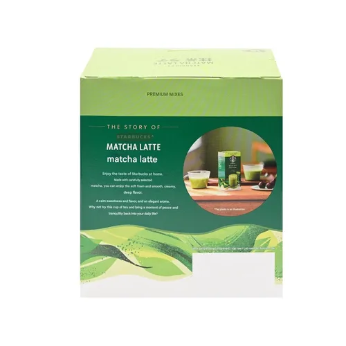 Vista 6 de Matcha Latte Powder 16 Sticks - Mezcla instantánea de café con leche, polvo de té verde japonés