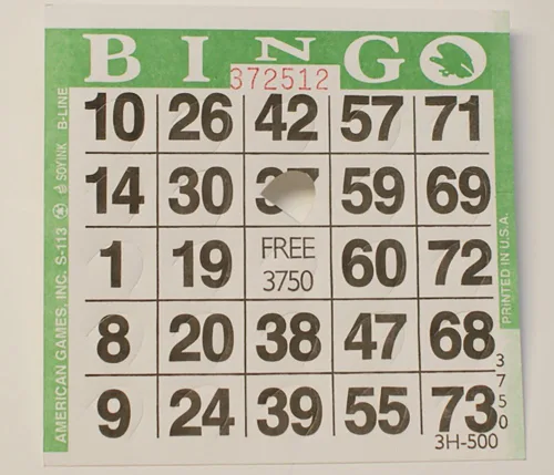 Vista 2 de Punchout Bingo Cards-250 ct (elige el color abajo)