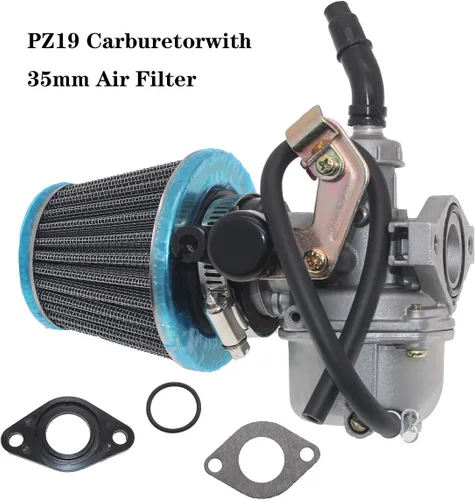 Vista 4 de Carburador PZ19 Compatible con TaoTao Chino 125cc 110cc 90cc 70cc 50cc de 4 Tiempos para ATV Go Kart Pit Dirt Bike Quad Ensamblaje Carburador PZ19