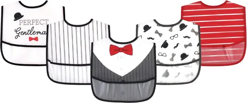Vista 4 de Little Treasure Baberos PEVA impermeables unisex para bebés