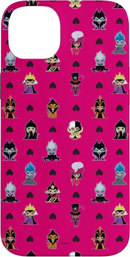 Vista 15 de iPhone 16 Disney Villains Anti-Love Cute Black Heart Valentine’s Day Case