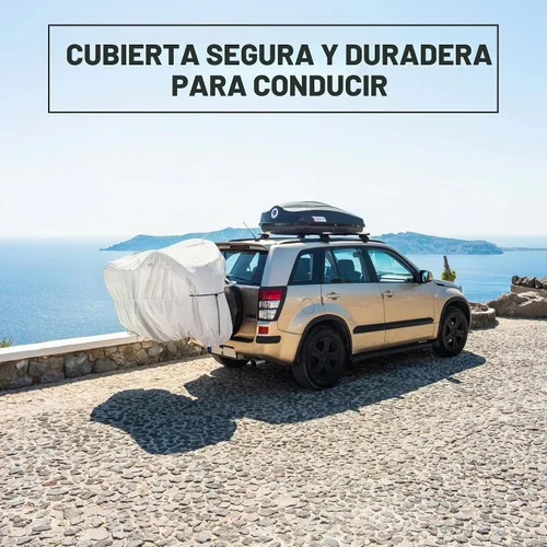 Vista 5 de Funda para bicicleta 300D Parent (Gris, XXL - 3 Bicicletas)