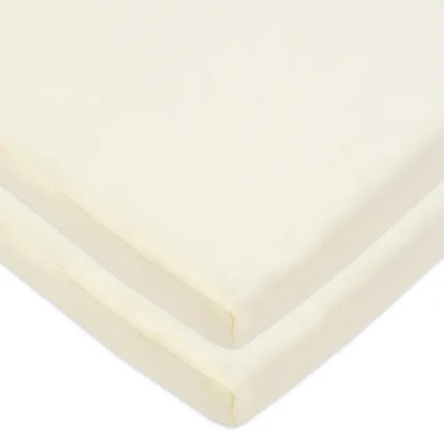 Vista 14 de American Baby Company Sábana bajera ajustable de 15 x 33 pulgadas, 100% algodón natural, suave y transpirable, para niños y niñas Azul bebé