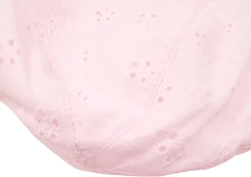 Vista 5 de Adorable sombrero para niñas con diseño floral bordado de ala ancha con SPF 50+