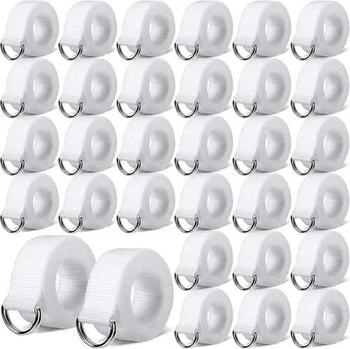 Vista 8 de Seematn Web - Cinturón de fútbol de 52 pulgadas, cinturón de fútbol con anillo en D para hombres, mujeres, jóvenes, niños y niñas