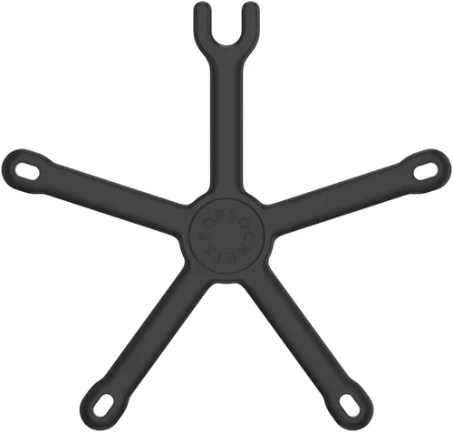 Vista 5 de PopSockets Soporte y soporte flexible para teléfono, soporte de trípode para teléfono, soporte universal para dispositivo - negro pequeño