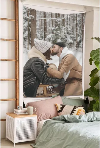 Vista 7 de Telón de fondo personalizado con imagen de carga, telón de fondo personalizado con nombre, foto personalizado, póster de pared, regalos para boda