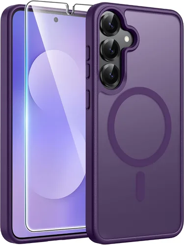 Vista 358 de FNTCASE - Funda para iPhone 16 Pro: magnética, mate, translúcida, de grado militar, protectora contra caídas, resistente, fina, duradera y a prueba