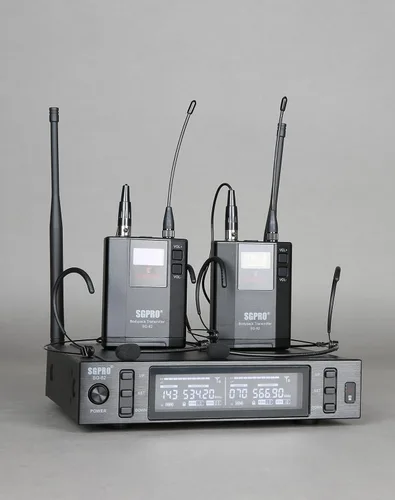 Vista 7 de SGPRO SG-82BB Sistema de micrófono inalámbrico doble, 520-590 MHz
