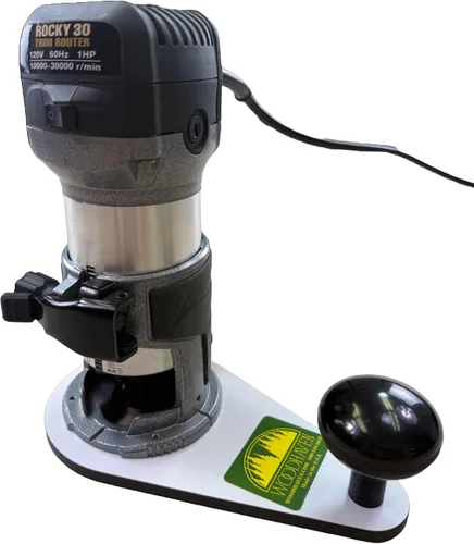 Vista 6 de Woodhaven 8325 - Placa base para Bosch Colt PR20, 0.276 in fenólica Pre-perforado, mango de desplazamiento único, 0.276 in blanco sólido fenólico