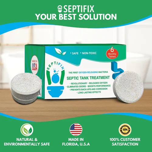 Vista 7 de Pestañas de tratamiento de tanque séptico: tabletas de bacterias aeróbicas vivas para tu tanque séptico