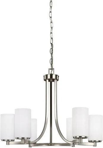 Vista 12 de Sea Gull Lighting 4439104-05 Hettinger - Luces de estilo de tocador de baño, acabado cromado
