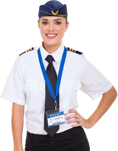 Vista 3 de Yewong 4 Pieces Stewardess Hat Woolen Flight Attendant Air Hostess Hat for Halloween Cosplay Costume Accessories