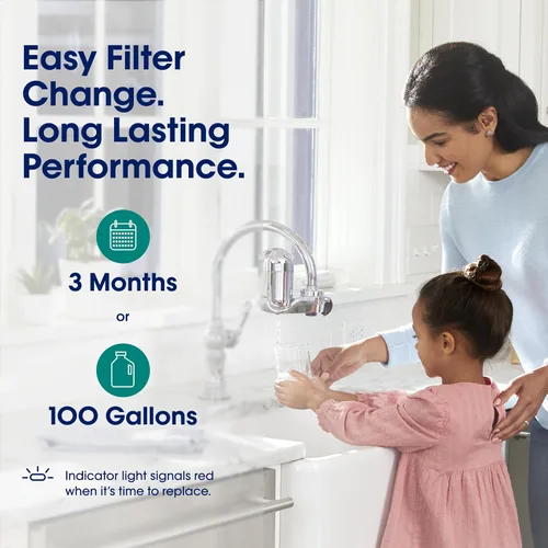 Vista 5 de PUR Plus Faucet Mount Replacement Filter 4-Pack, Genuine PUR Water Filter for Sink Faucet, 3-in-1 Mineral Filtration, Lead Reducing, 1-Year Value