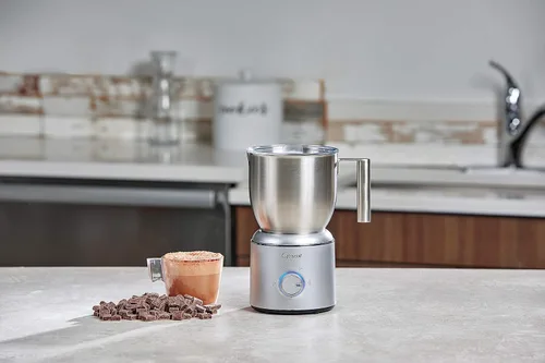 Vista 6 de Capresso Froth Select - Espumador automático de leche y máquina de chocolate caliente, acero inoxidable 209.05, plata, 20 onzas Jarra de acero