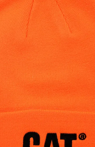 Vista 2 de Caterpillar Gorro de punto para hombre, Naranja (Hi-Vis Orange)