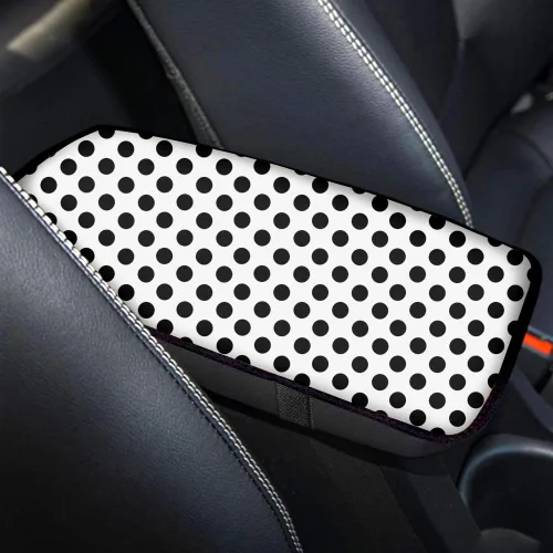 Vista 23 de Accesorios interiores de lunares Funda protectora universal para reposabrazos de consola central Protector de vehículo suave y cómodo
