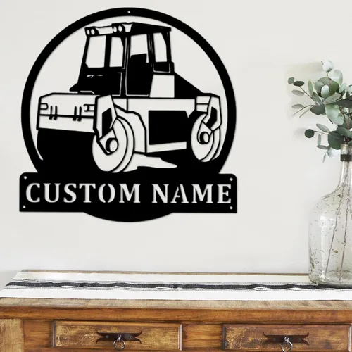 Vista 43 de Letrero de metal personalizado con nombre de camión, semirremolque, arte de pared para valla de garaje, patio, decoración al aire libre, letrero