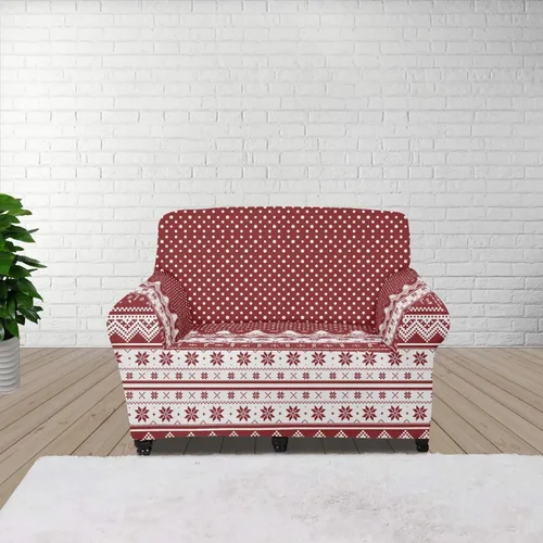 Vista 48 de Boatee Fundas de sofá de 1 pieza con diseño de copo de nieve azul, fundas elásticas para sofá, 1 cojín, protección de muebles, decoración para sala