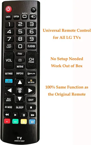 Vista 2 de Control remoto universal apto para todos los televisores de la marca LG, Smart TV