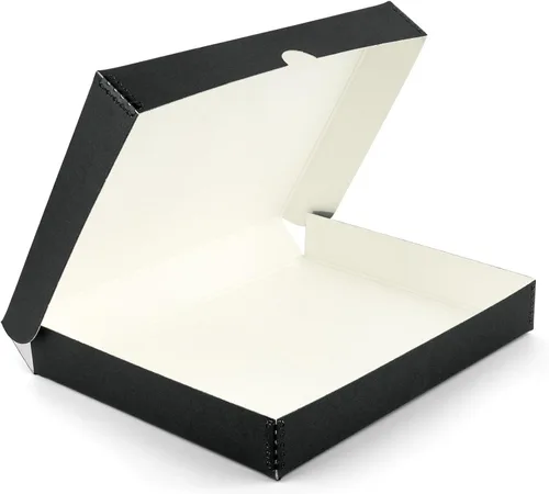 Vista 28 de Lineco Caja de almacenamiento de folio de archivo. Caja de almacenamiento con borde de metal, tapa de concha. 9.5 x 12.5 x 1.75 pulgadas.