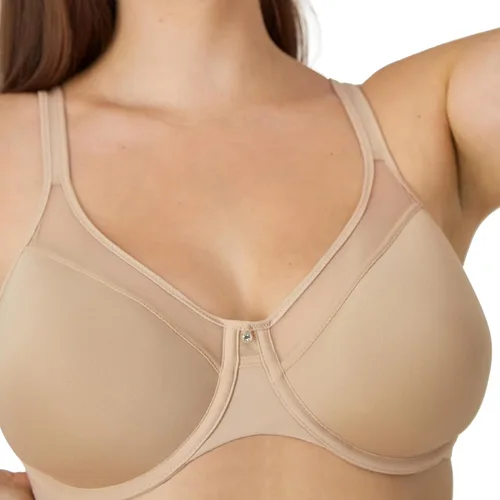 Vista 4 de Bali Brasier sin costuras con aros para mujer, One Smooth U Brasieres con aros moldeadores para mujeres, tirantes convertibles, ultraligero