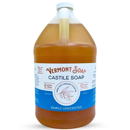 Vista 12 de Vermont Castile Jabón Lavanda, jabón líquido suave para pieles sensibles y gel de baño natural, champú orgánico para cabello graso, aloe castilla
