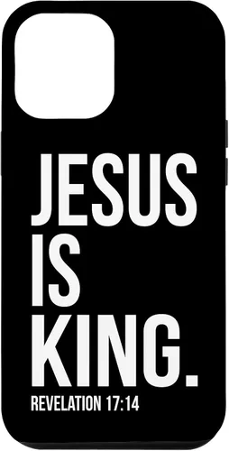 Vista 26 de Jesus is King Bible Scripture Quote Christian Case for iPhone 17