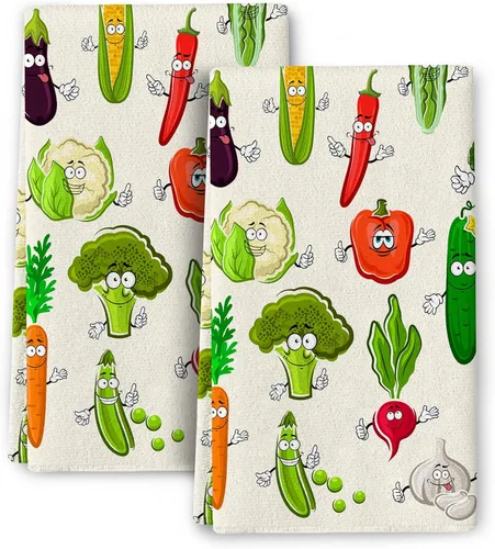 Vista 8 de Juego de toallas de cocina florales bohemias, juego de trapos de cocina absorbentes con mandala bohemios, juego de paños de cocina con flores