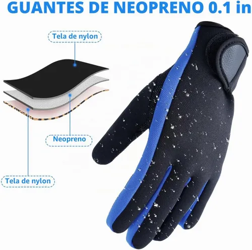 Vista 2 de Micosuza Guantes de buceo de neopreno de 1,5 mm de cinco dedos