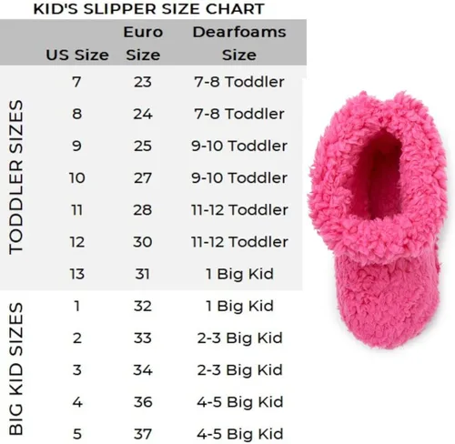 Vista 5 de Dearfoams Pantuflas unisex para niños Tate lavables