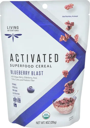 Vista 7 de Living Intentions cereal súper alimento, banana cáñamo, con Probióticos, 9 onzas