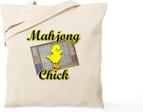 Vista 8 de CafePress MAHJOMG2 - Bolsa de lona reutilizable color beige, Caqui, S