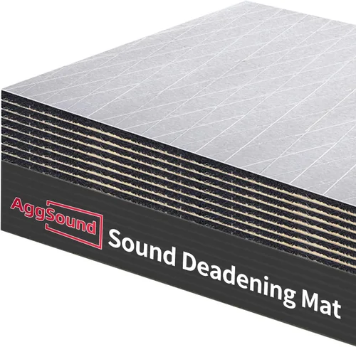 Vista 8 de Alfombrilla de amortiguación de sonido de 1/2 pulgada (13 mm) 6.54 pies cuadrados - Material de amortiguación de sonido para coche con lámina