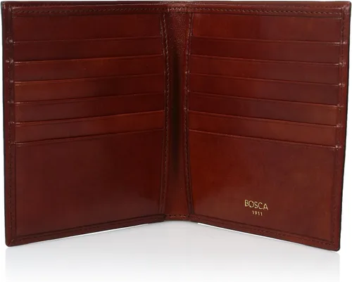 Vista 4 de Bosca Cartera de piel italiana para hombre 12 bolsillos