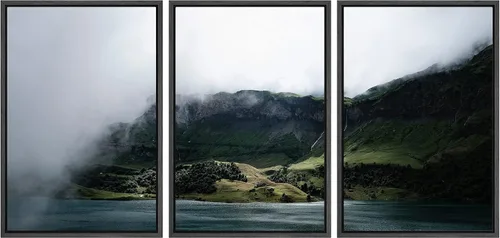 Vista 19 de wall26 Lienzo enmarcado para pared, juego de arte de selva, rana, hoja de palmera, naturaleza, desierto, arte moderno, realismo, decorativo