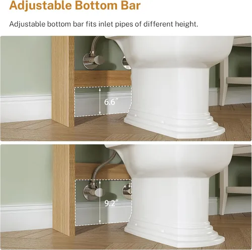 Vista 13 de TEENFON Arched Over The Toilet Storage Cabinet, Bathroom Storage Cabinet