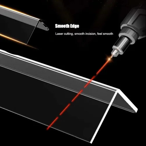 Vista 4 de Protector de esquina de pared, paquete de 2 protectores de esquina autoadhesivos para paredes Clear Corner Guard for Walls, 1.57" W x 35.4" L