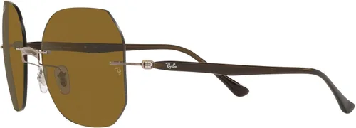 Vista 3 de Ray-Ban Gafas de sol cuadradas de titanio RB8067 para mujer