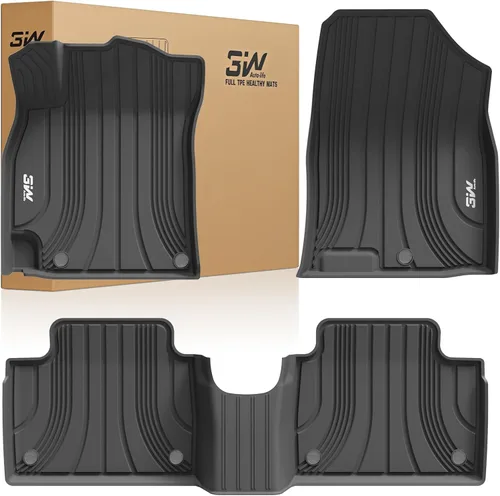 Vista 10 de 3W Alfombrillas para Hyundai Ioniq 5 2022-2024 (solo para consola inamovible), tapetes de TPE para todo tipo de clima, ajuste personalizado