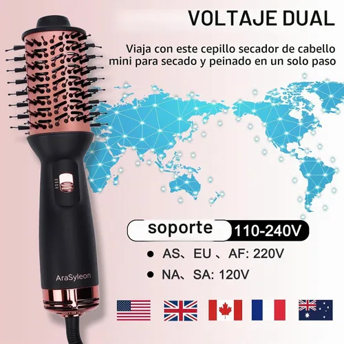 Vista 6 de Pequeño cepillo secador de pelo de un solo paso Secador iónico Eliminar