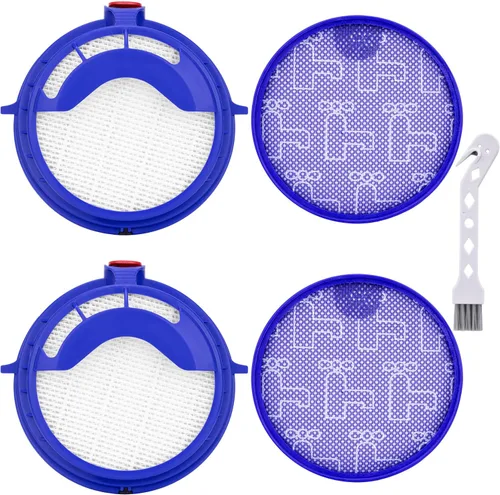 Vista 9 de Anewise Kits de filtro de repuesto para filtros de bola de vacío Dyson dc25, incluye 1 filtro premotor lavable 919171-02 y 1 filtro Hepa 916188-05