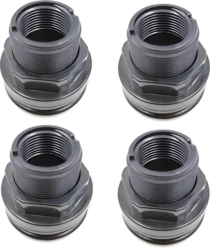 Vista 2 de 1" Bulkhead Slip x Slip NPT Standard 2 pares (paquete de 4) Junta de goma NBR por B Bubblefin