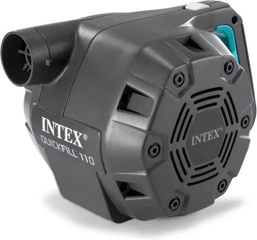 Vista 9 de Intex Silla inflable del bolso de Beanless, bomba de aire eléctrica gris de 120 voltios