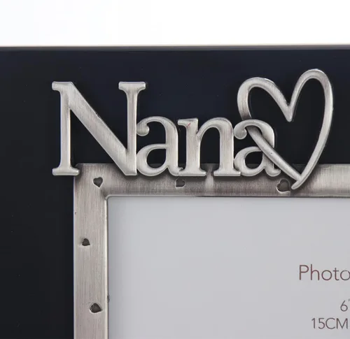 Vista 3 de Nana I Love You Expressions Sentiment - Marco de fotos de 4 x 6 pulgadas, negro, regalo de fotos para abuela, familia, para exhibir en la mesa