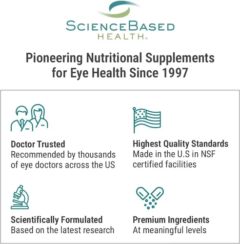 Vista 5 de ScienceBased Health Fórmula del nervio óptico: suplemento ocular clínicamente probado que apoya la función nerviosa y la circulación ocular