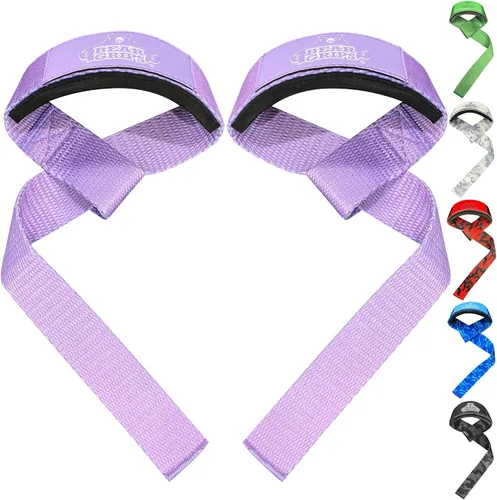 Vista 7 de Bear Grips Correas de levantamiento - Correas de gimnasio y levantamiento de pesas para hombres y mujeres, soporte de peso muerto, 2 pares
